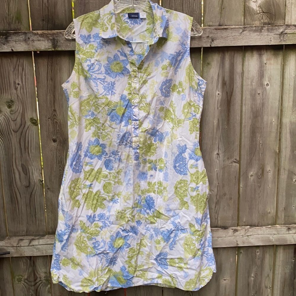 Basic Editions button down dress sz. M